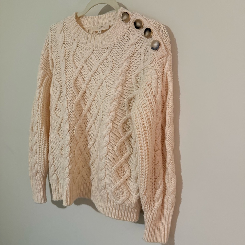 Sezane James Jumper Ecru - Size M 100% Merino wool - Picture 5 of 7